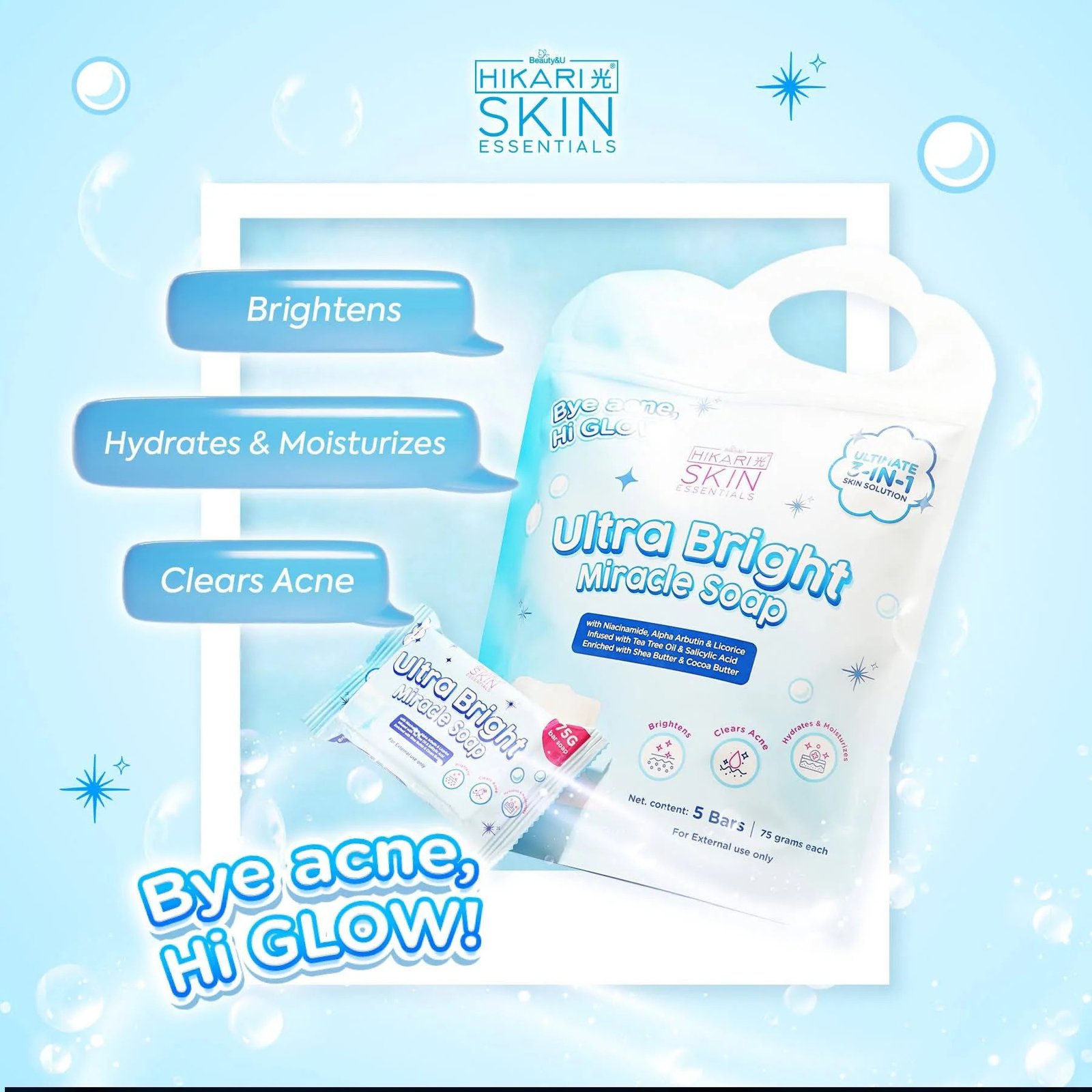 ✨ Bye Acne, Hi Glow Ultra Bright Miracle Soap