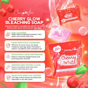 🍒 Glow Brighter Cherry Glow Cherry White Premium Bleaching Soap