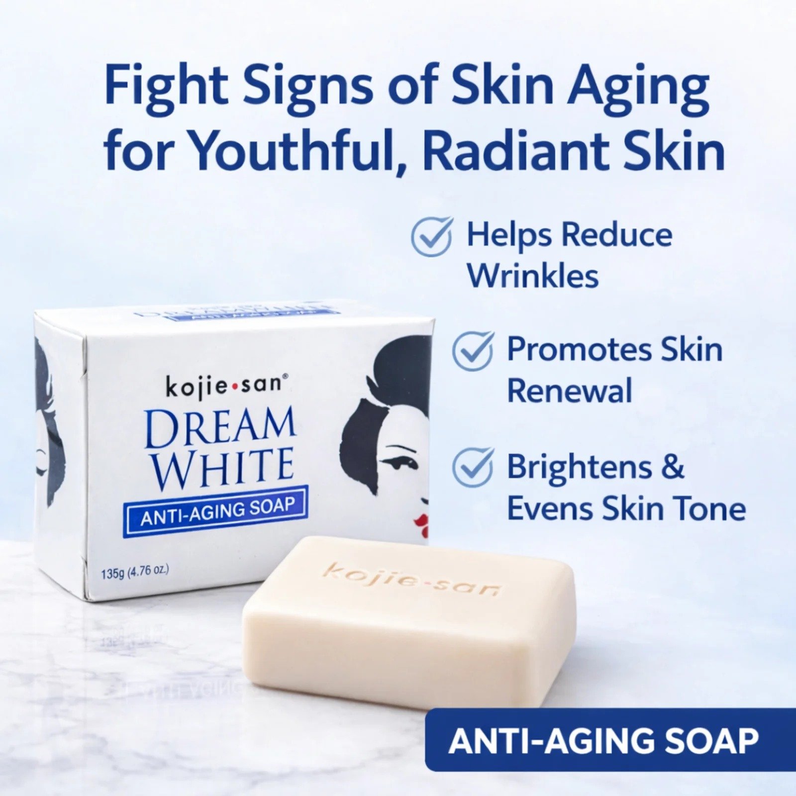 Kijie San DREAM WHITE ANTI AGING SOAP - Image 4