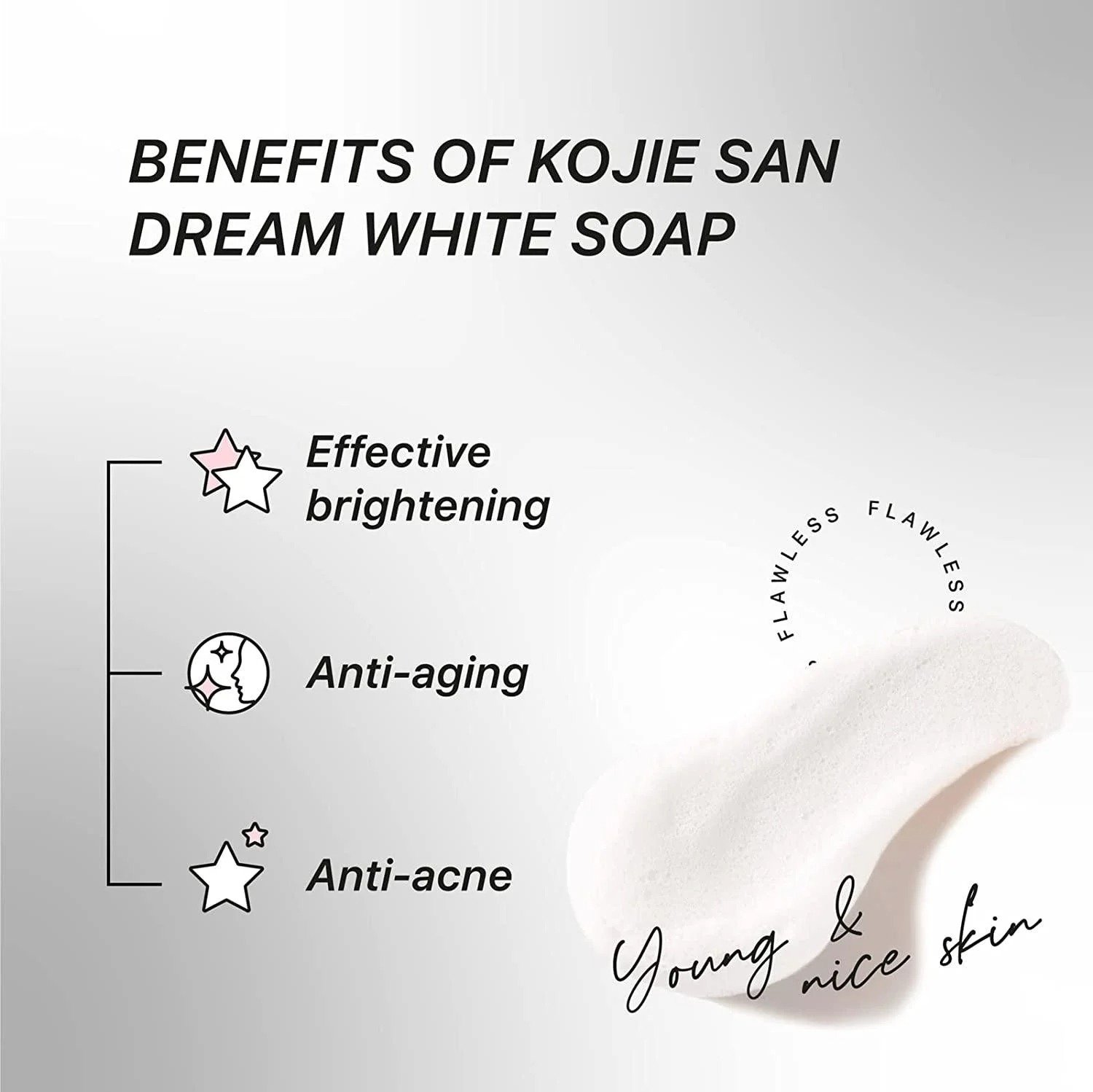 Kijie San DREAM WHITE ANTI AGING SOAP - Image 3