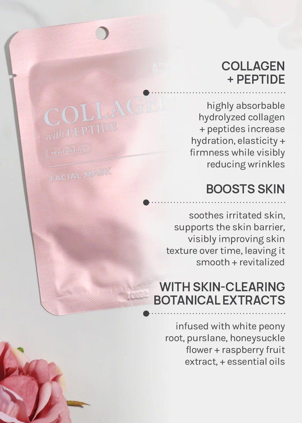 RDA Collagen AMPOULE FACIAL MASK Revitalizing & Moisturizing - Image 3