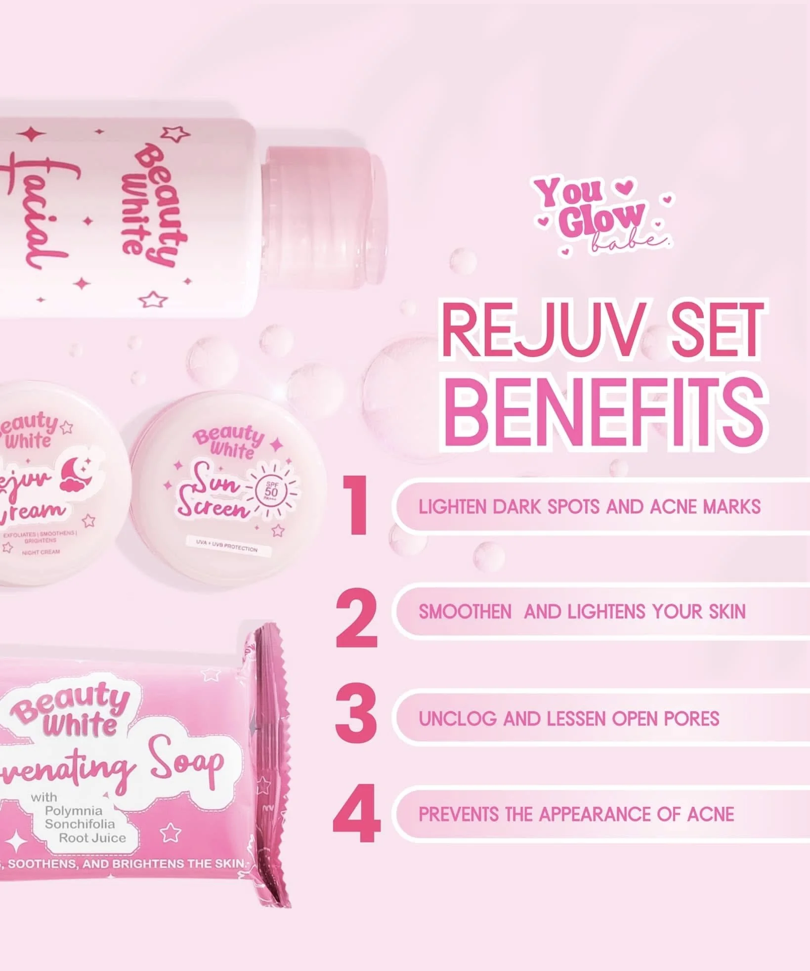 You Glow Beauty White Rejuv Set Instantly & Intensely - Image 3