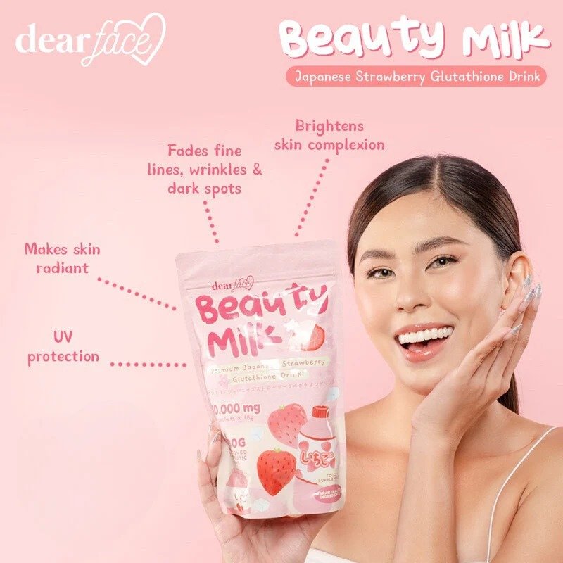 deaR FACE Beauty Milk Premium Japanese Strawberries - Image 2