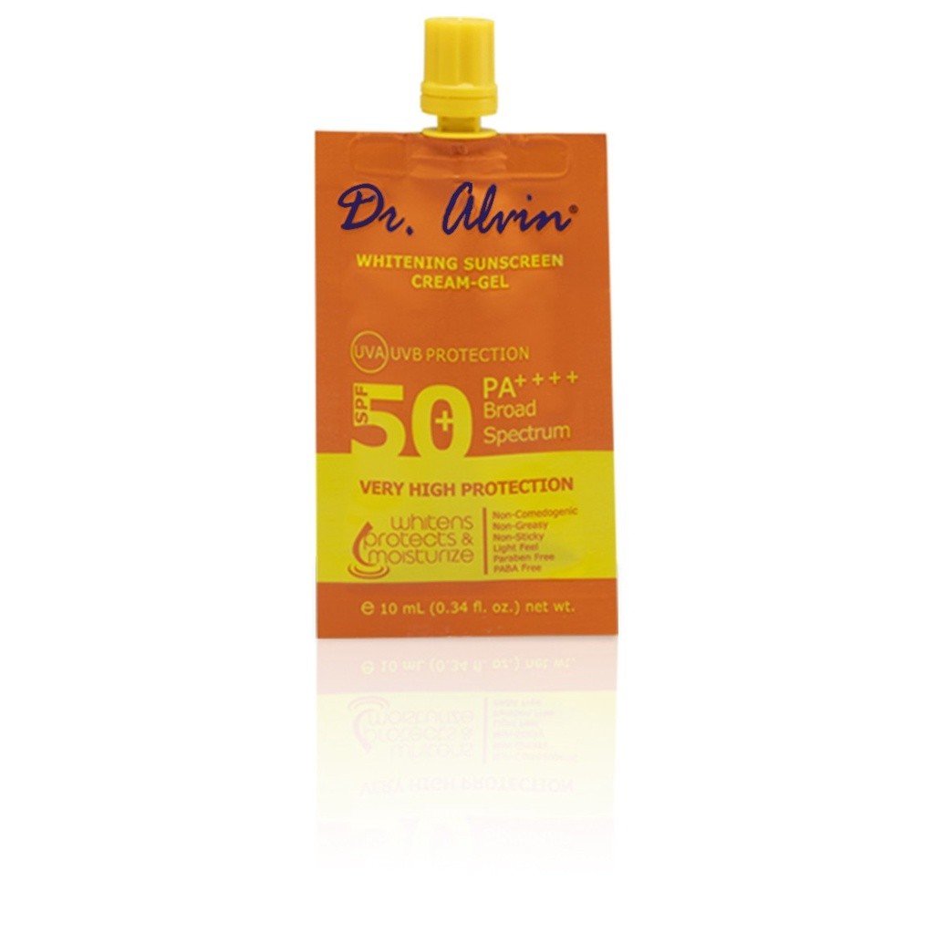 Dr. Alvin WHITENING SUNSCREEN CREAM GEL SPF 50 10mL - Image 3