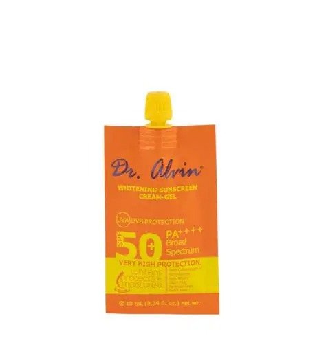 Dr. Alvin WHITENING SUNSCREEN CREAM GEL SPF 50 10mL - Image 2