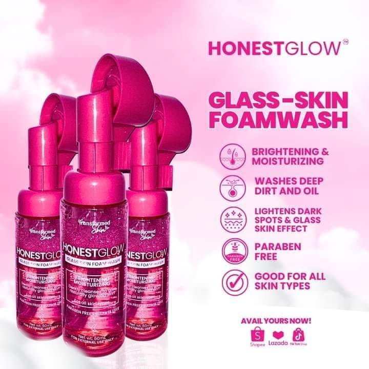 HONEST GLOW GLASS SKIN FOAM WASH - Image 3