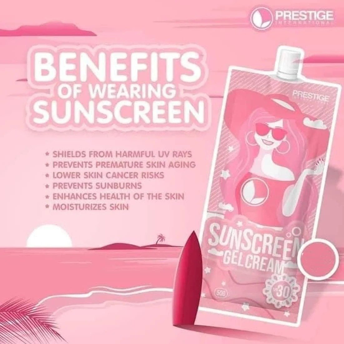 PRESTIGE INTERNATINAL SUNSCREEN GEL CREAM SPF 30 - Image 3