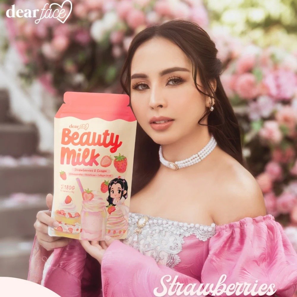 DEAR FACE Beauty Milk Strawberries & Cream - Image 2